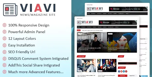 Viavi - News, Magazine, Blog Script v1.0.3