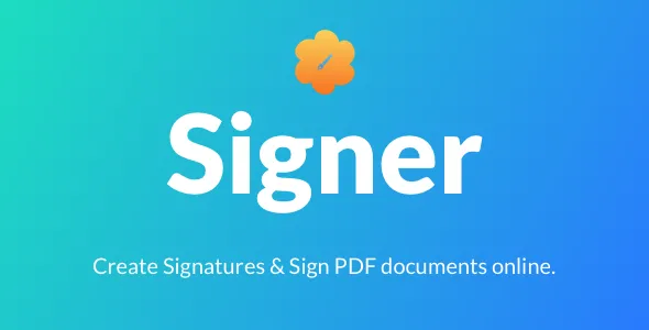 Signer - Create Digital signatures and Sign PDF documents online v3.0