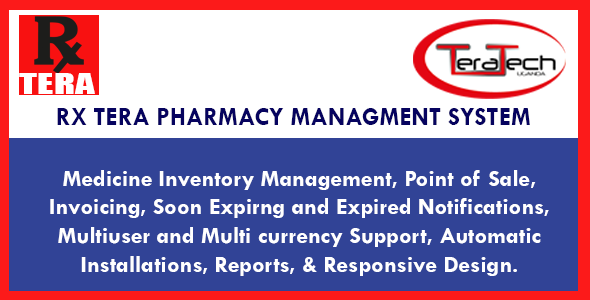 Rx Tera - Complete Pharmacy Management Application v2.0
