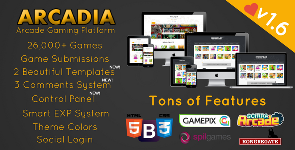 Arcadia - Arcade Gaming Platform v1.6.6