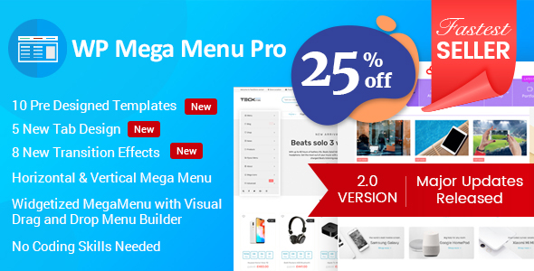 WP Mega Menu Pro - Responsive Mega Menu Plugin v2.0.2