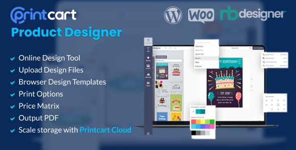 Printcart Product Designer v1.2.1 - WooCommerce WordPress