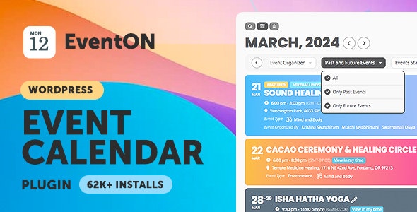 EventON v4.6 - WordPress Virtual Event Calendar Plugin