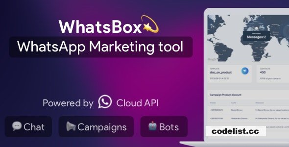 WhatsBox v2.1 - The WhatsApp Marketing - Bulk Sender, Chat, Bots, SaaS