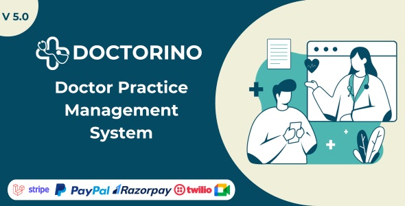 Doctorino v5.2.0 - Doctor Practice Management System Laravel