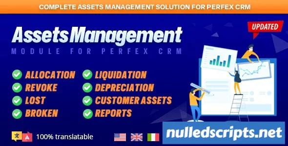 Assets Management module for Perfex CRM v1.1.0 - Organize company and client assets
