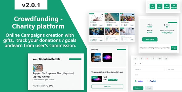 Crowdfunding v3.0.2 - Fund raising platform / Charity / Donation
