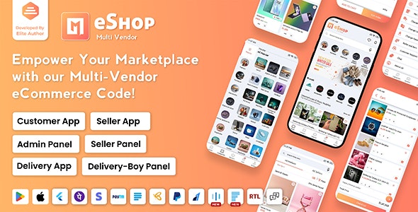 eShop v2.9.0 - Multi Vendor eCommerce App & eCommerce Vendor Marketplace Flutter App - nulled