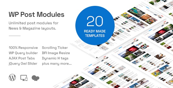 WP Post Modules for NewsPaper and Magazine Layouts v3.4.0