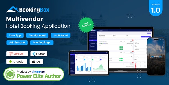 BookingBox  - Complete MultiVendor Hotel Booking Application SAAS - v2.2