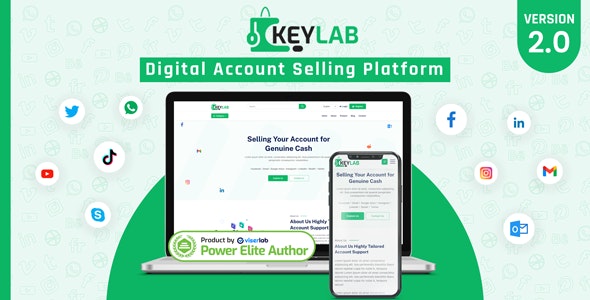 KeyLab v2.0 - Digital Account Selling Platform - nulled