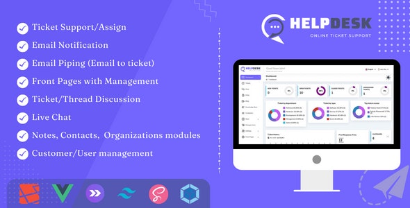 HelpDesk v3.8.4 - Online Ticketing System with Website - ticket support and management - nulledHelpDesk v3.8.4 - Online Ticketing System with Website - ticket support and management - nulled
