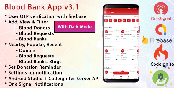 Blood Bank App With Admin Panel & Material Design v3.1.1