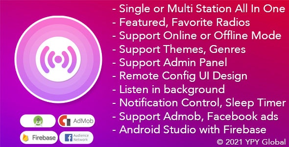 XRadio v4.6 - Best Radio Template For Android