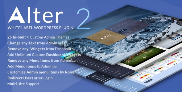 WpAlter v2.4.6 - White Label Wordpress Plugin
