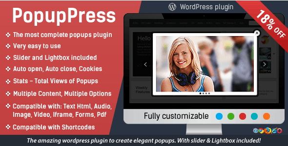 PopupPress v3.1.6 - Popups with Slider & Lightbox for WP
