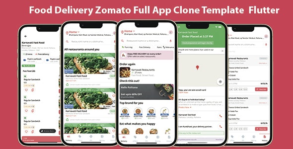 Food delivery full app template zomato clone v1.0