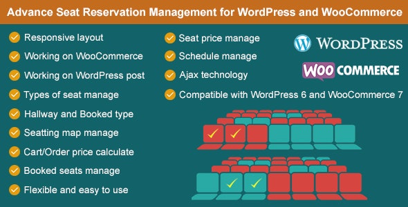 Advance Seat Reservation Management for WooCommerce v3.1
