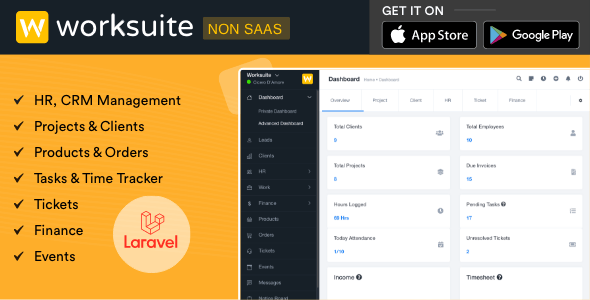 WORKSUITE v5.2.83 - HR, CRM and Project Management - nulled