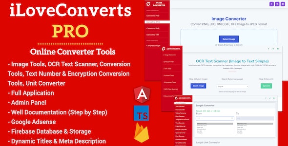[All in One] iLoveConverts PRO - Online Converter Tools Full Production Ready App with Admin Panel - 7 January 2023