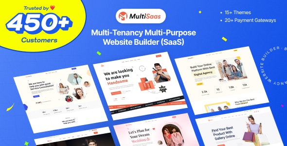MultiSaas v1.0.6 - Multi-Tenancy Multipurpose Website Builder (Saas)