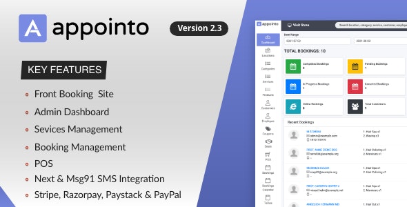 Appointo v2.3.6 - Booking Management System - nulled