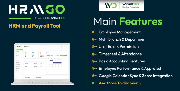 HRMGo v5.5 - HRM and Payroll Tool - nulled