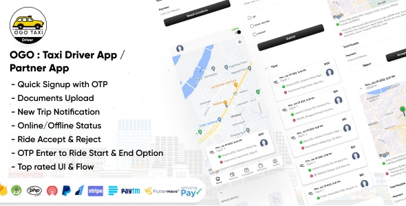 OGO v1.0 - Taxi Driver App / Partner App