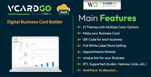 vCardGo SaaS v2.8 - Digital Business Card Builder - nulled