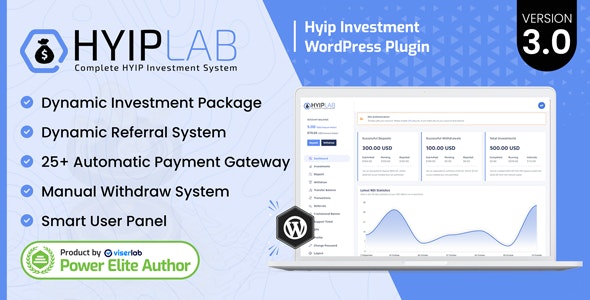 HYIPLab v2.0 - HYIP Investment WordPress Plugin