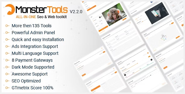 MonsterTools v1.3.1 - The All-in-One SEO & Web Toolkit, like a Swiss Army Knife - nulled