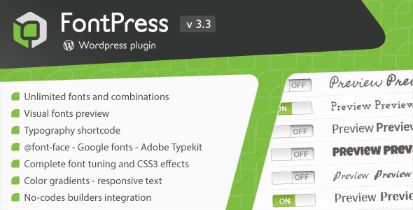 FontPress v3.3.7 - Wordpress Font Manager