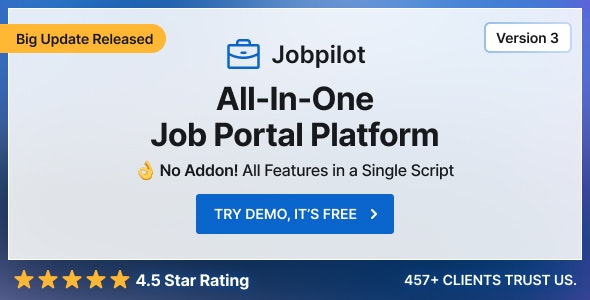 Jobpilot v2.48.8 - Job Portal Laravel Script