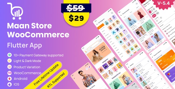MaanStore v4.1 - Flutter eCommerce Full App ( Android & iOS )