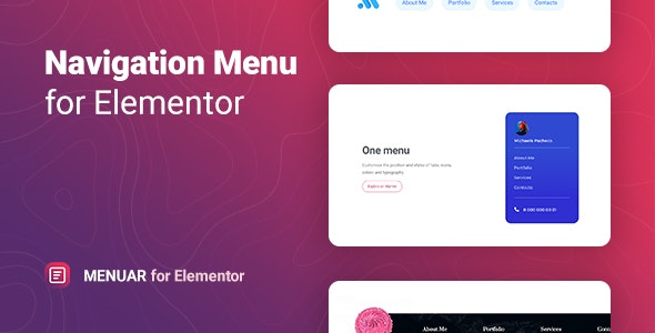 Menuar v1.0.3 - Navigation Menu for Elementor