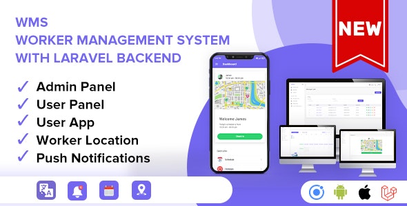 WMS v1.0 - Worker Management System With Laravel & ionic 6 - A Complete App