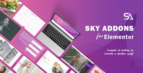 Sky Addons v1.5.4 - for Elementor Page Builder WordPress Plugin