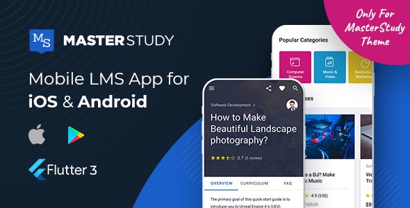 MasterStudy LMS Mobile App v2.2.4 - Flutter iOS & Android