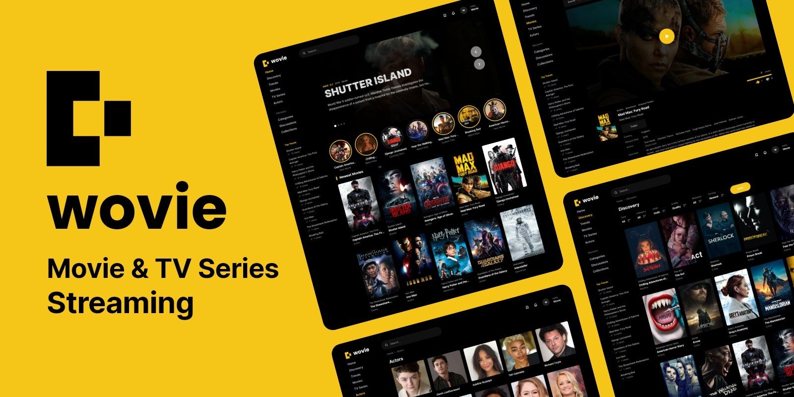 Wovie v5.0.0b - Movie and TV Series Streaming Platform