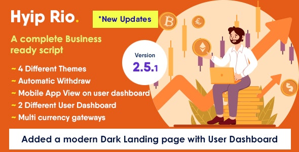 Hyip Rio v2.1 - Advanced Hyip Investment Scheme With Ranking System