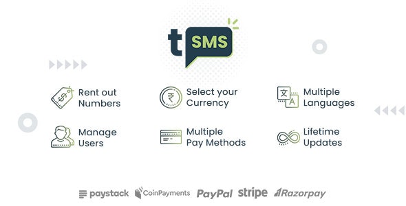tSMS v2.4 - Temporary SMS Receiving System - SaaS - Rent out Numbers - nulled