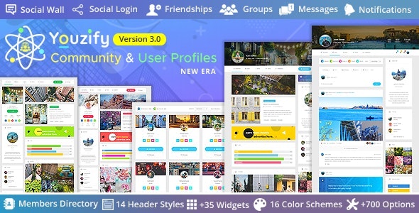 Youzify (formerly Youzer) v3.3.4 - BuddyPress Community & WordPress User Profile Plugin