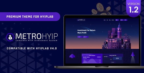 METROHYIP v1.0 - Premium Theme For HYIPLab