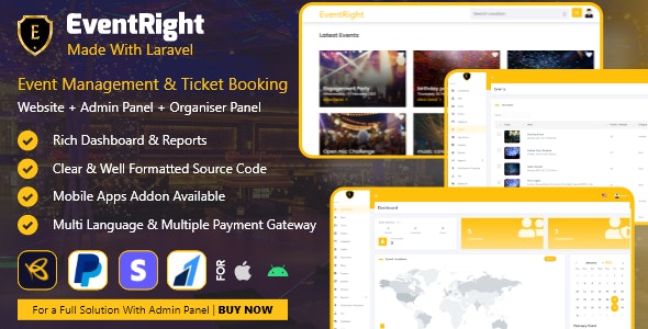 EventRight v6.2 - Ticket Sales and Event Booking & Management System - (saas) - nulled
