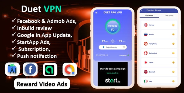 Duet Pro VPN App v6.0 - Secure VPN App & Fast VPN