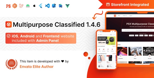 PSX v1.1.1 - Multipurpose Classified Flutter App with Frontend and Admin Panel