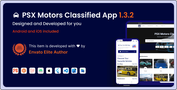 PSX Motors v1.0 - Classified App with Laravel Admin Panel