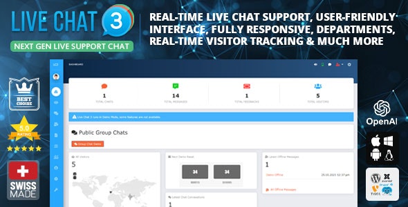Live Support Chat - Live Chat 3 - v5.1.1