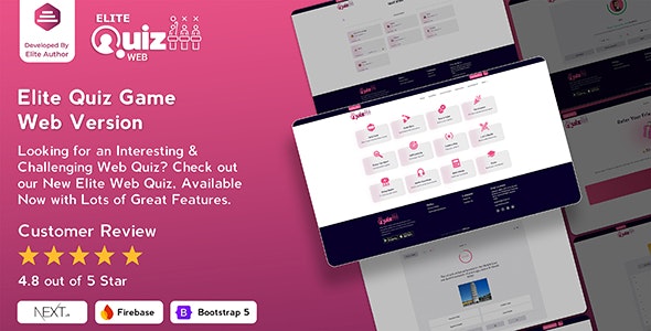 Elite Quiz - Trivia Quiz - Quiz Game - Web Version - v2.1.8