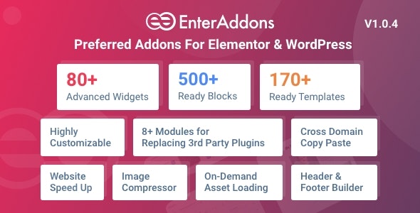 Enter Addons Pro v1.0.4 - Preferred Addons For Elementor And WordPress